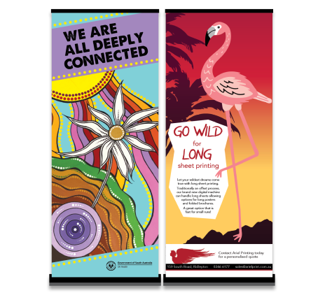 Custom Pull-Up Banners - Ariel Printing's Promotional Solutions Custom pull-up banners printed by Ariel Printing for events and promotions